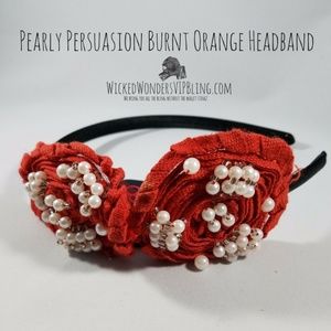Orange Headband - Pearly Persuasion